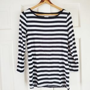 HATCH x J Crew Striped Boatneck Maternity Top